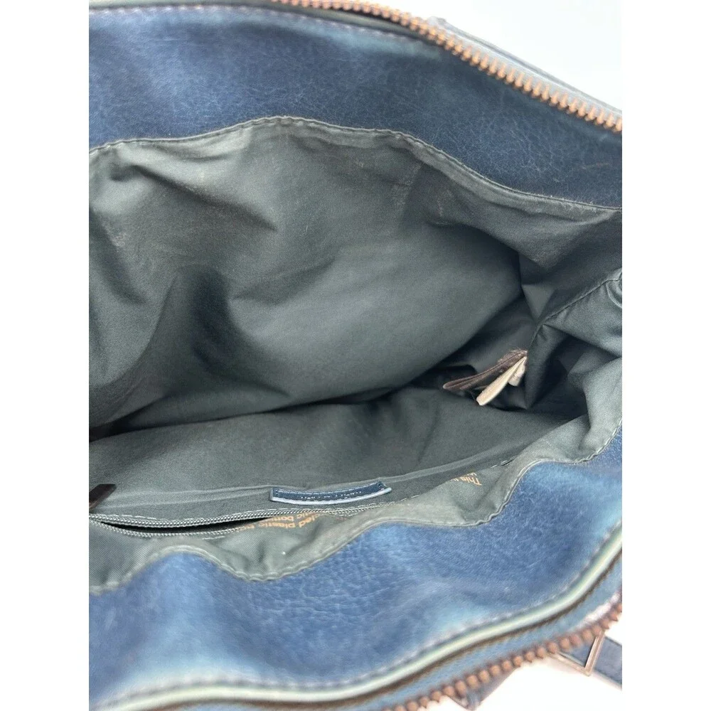 Mat And Nat Vegan Leather Backpack Blue WORN SEE PICS